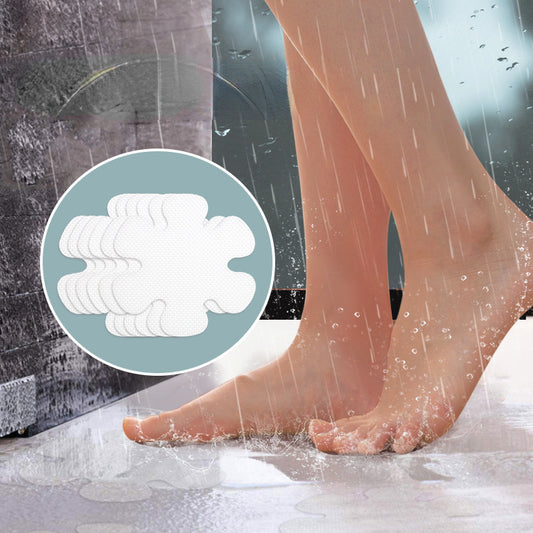 10pcs Transparent Flower Design Anti-Slip Shower Tread Sticker, Shower Mat, Anti-Slip Mat for The Elderly, Bathroom Anti-Drop Sticker, Bathroom Accessories