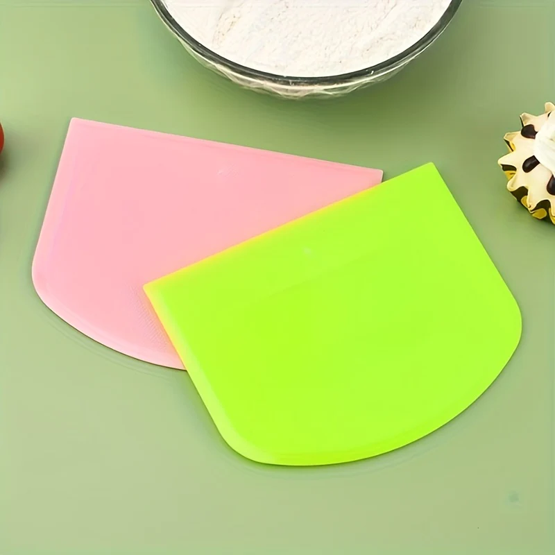 1pc Multifunctional Silicone Spatula - Dual-Ended Scraping Tool for Baking, Soft & Semi-Hard Dough, Cakes, Cream - Ergonomic Handle, Durable Kitchen Utensil for Professional & Home Use, Cake Decorating Tools, Ergonomic Spatula Design, Flexible Spatul