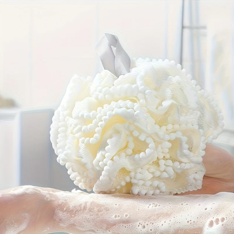 8pcs Set Of Gentle Exfoliating Bath Sponge To Enhance Your Bathing Effect: Luxurious, Large Bubble Bath Ball - Super Soft, Cute, Dual-use, Ultimate Care