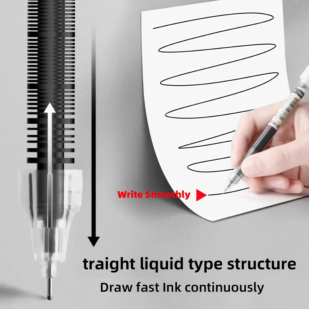 30pcs Quick-Dry Gel Pens - 0.5mm Fine Tip, Black, Blue, Red | Smooth Writing, Fast-Drying Ink, Durable for Students, Office, and Everyday Use